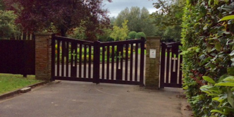 photograph of the cemetery gates