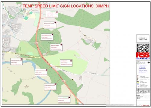 Temporary Speed Limit Reduction - Formal Notification - Accrington Road, Whalley 07.05.24 - 28.06.24