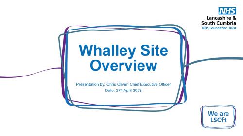 Annual Parish Meeting Slideshow of Guest Speaker re Calderstones/Whalley Site