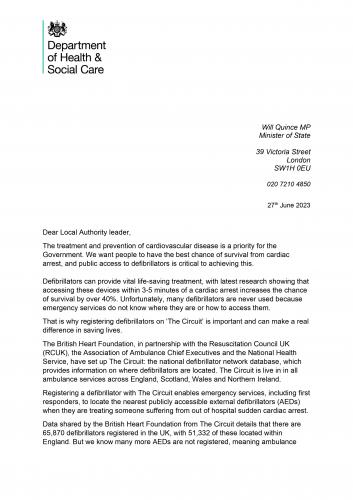 Defibrillator campaign