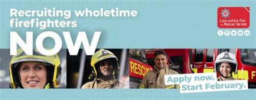 Lancashire Fire and Rescue Service to recruit firefighters this August