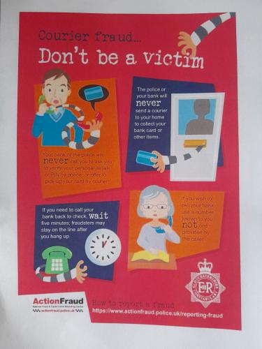 Scammers are impersonating police officers ..............