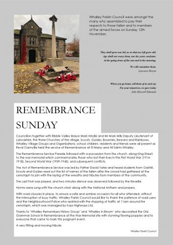 Remembrance Sunday 2023