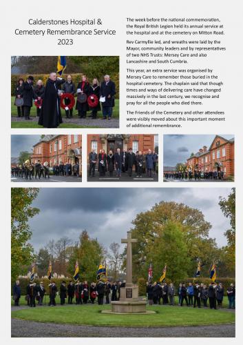 Calderstones Hospital & Cemetery Remembrance Service 2023