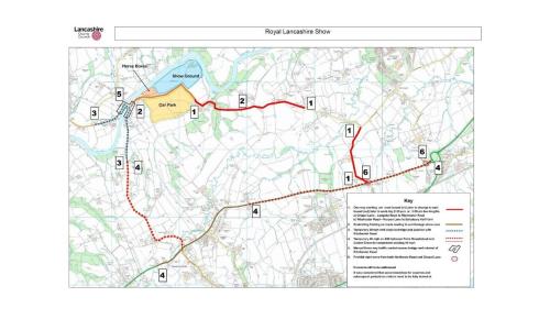 THE ROYAL LANCASHIRE SHOW, SALESBURY, RIBBLE VALLEY BOROUGH - Temporary Traffic Measures