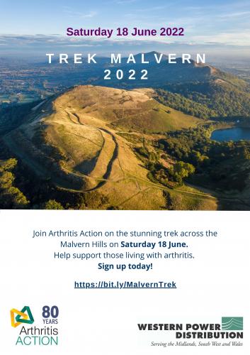 Join Arthritis Action on the stunning trek across the Malvern Hills