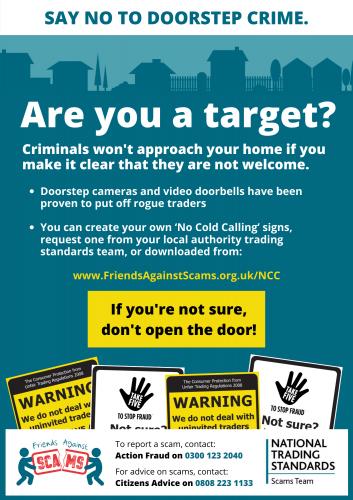 Friends Against Scams - Rogue Trader Posters - Trading Standards Service