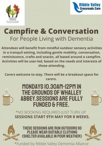 Campfire and Conversation for People Living with Dementia